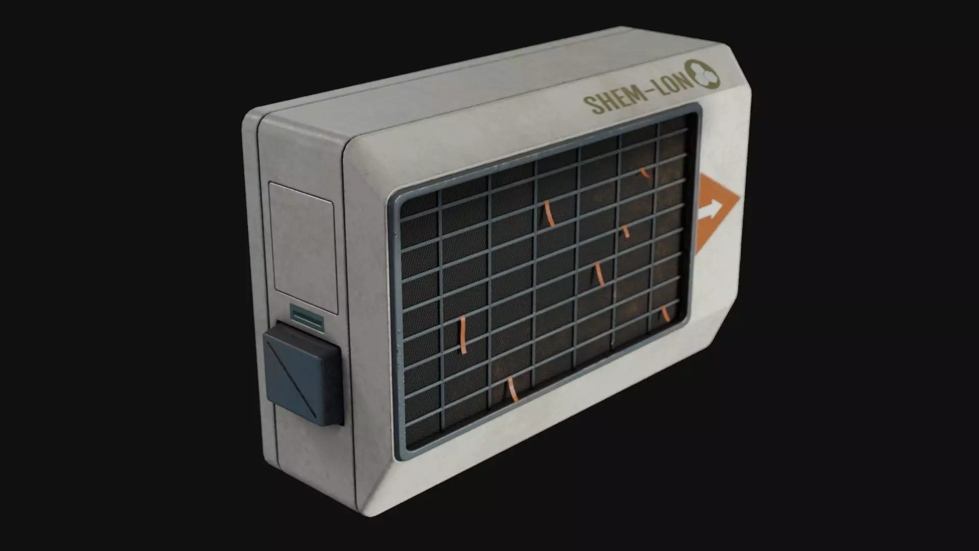 Air Conditioner Unit and Refrigeration Machine Game Ready Low-poly 3D model_0