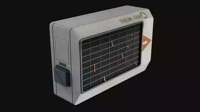 Air Conditioner Unit and Refrigeration Machine Game Ready Low-poly 3D model
