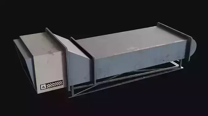 Air Conditioning Unit and Refrigeration Machine Game Ready Low-poly 3D model