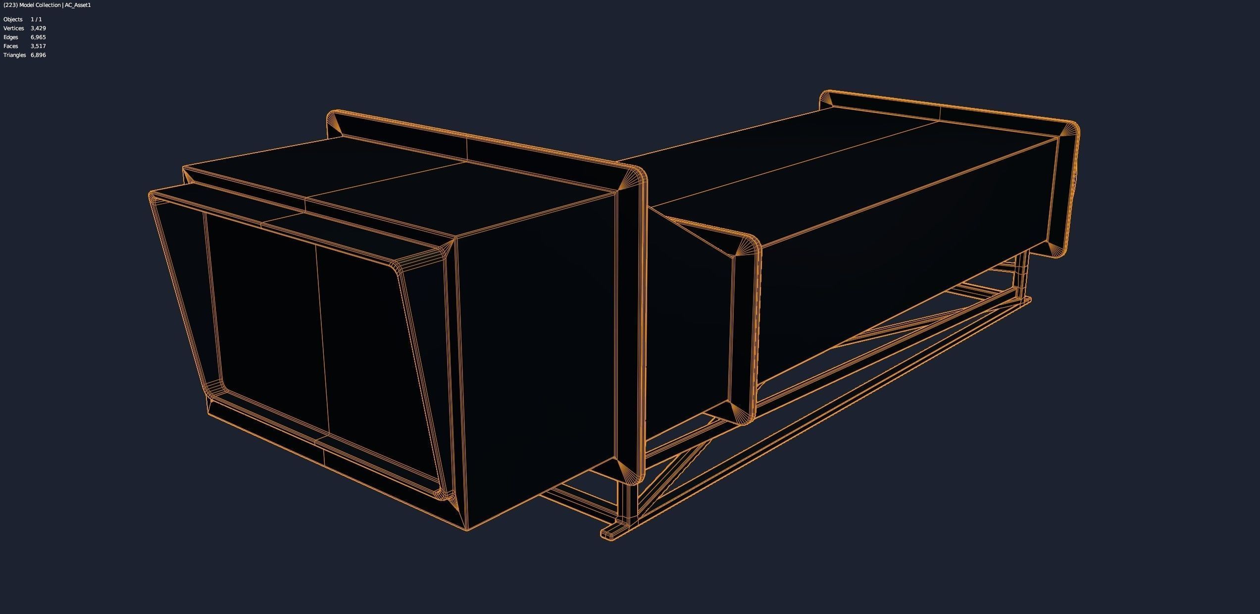 Air Conditioning Unit and Refrigeration Machine Game Ready Low-poly 3D model_3