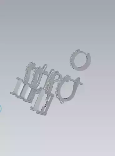 Earring clip pendant