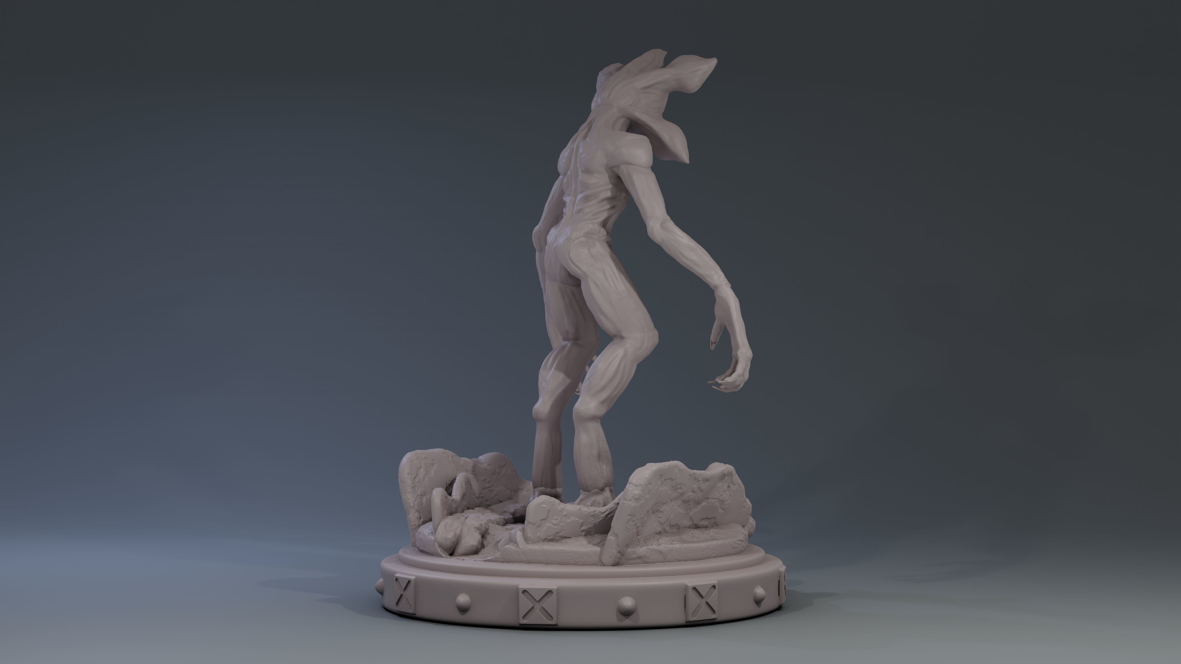 Demogorgon Print Model statue of humanoid 3D print model_2