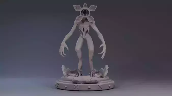 Demogorgon Print Model statue of humanoid 3D print model