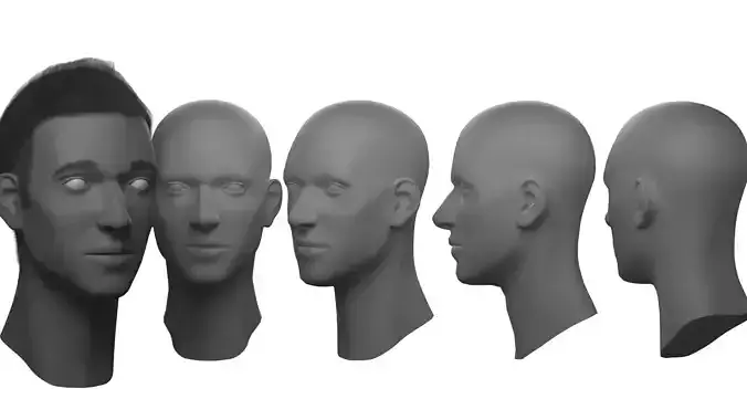 Stylized Man Head