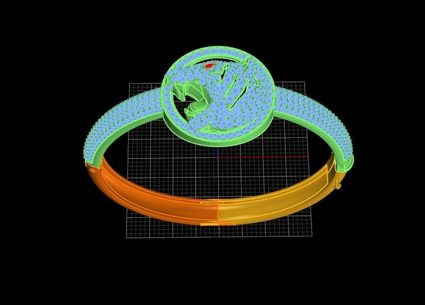 tiger gloves 3D print model_4