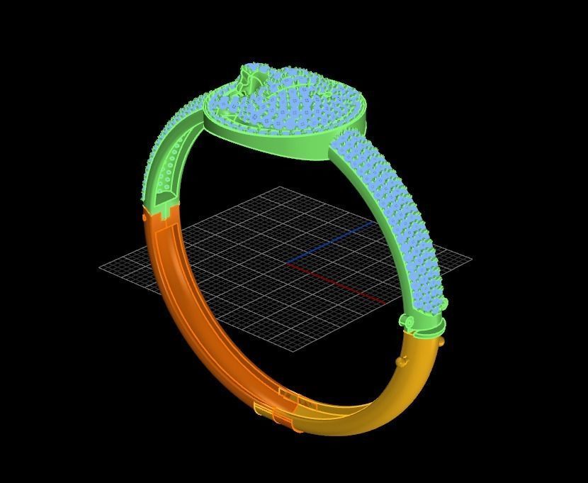 tiger gloves 3D print model_3