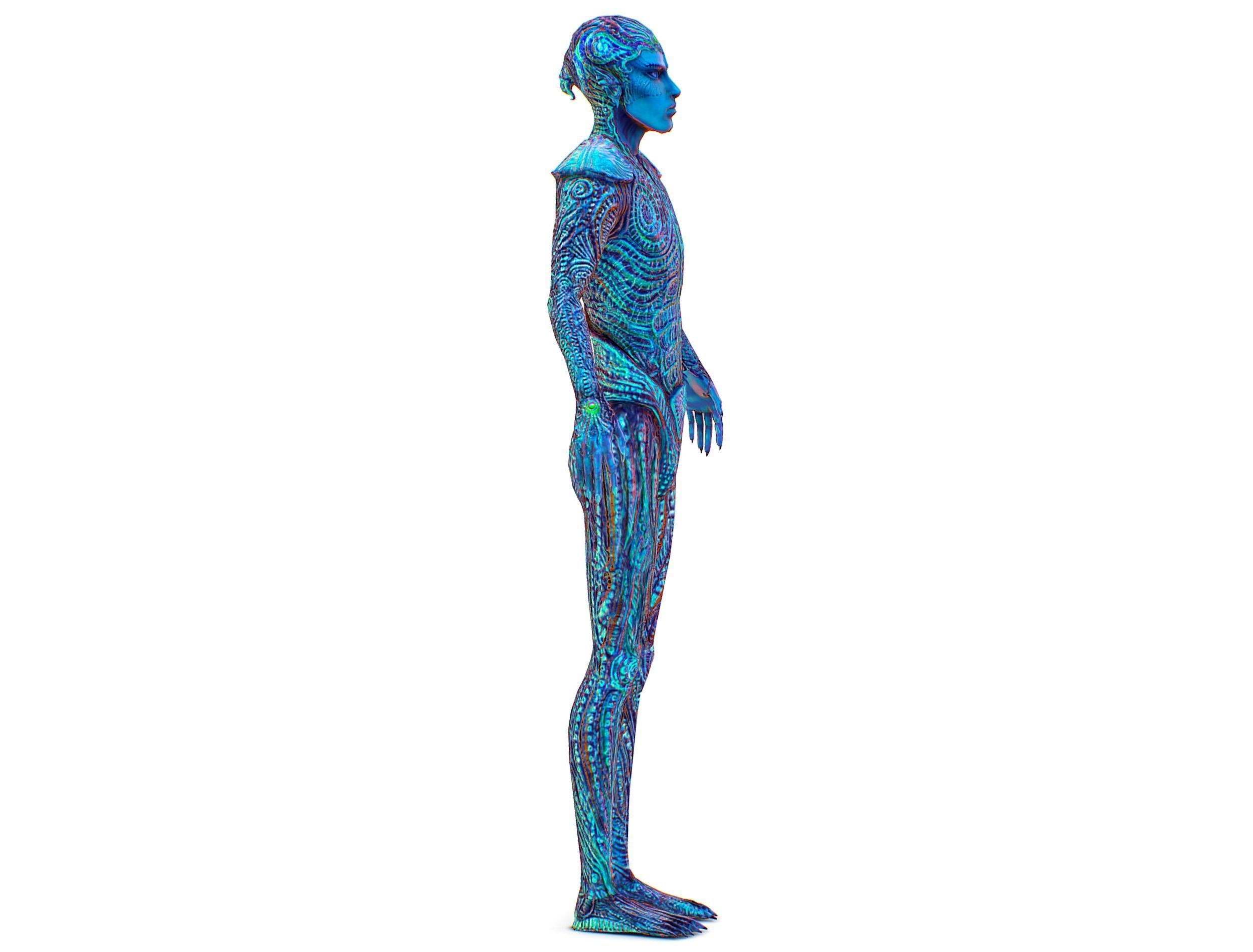 3D model Alien Male Water Race UFO VR / AR / low-poly | CGTrader
