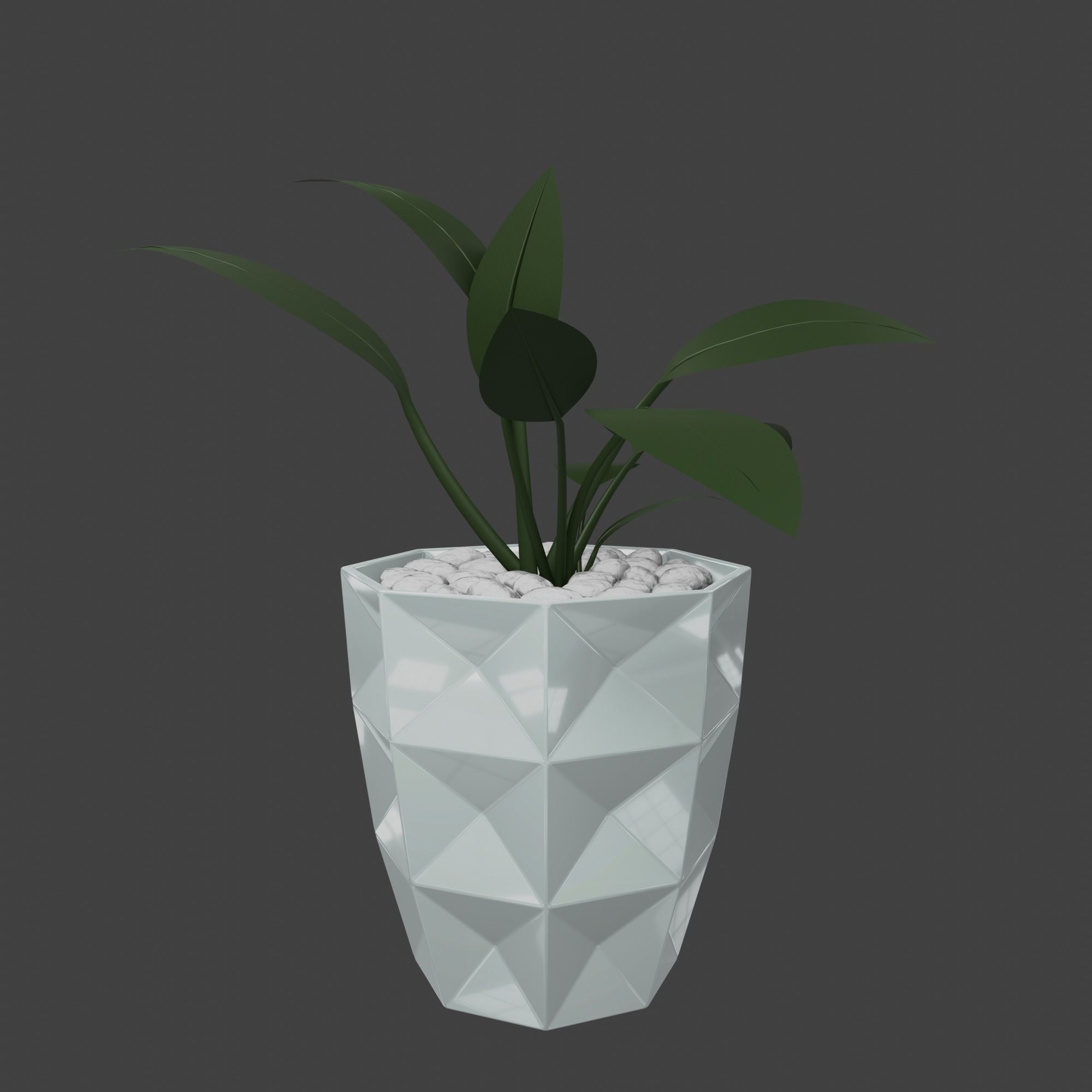 Abstract Planters Rectangles Flowerpot Pot 3D print model_9