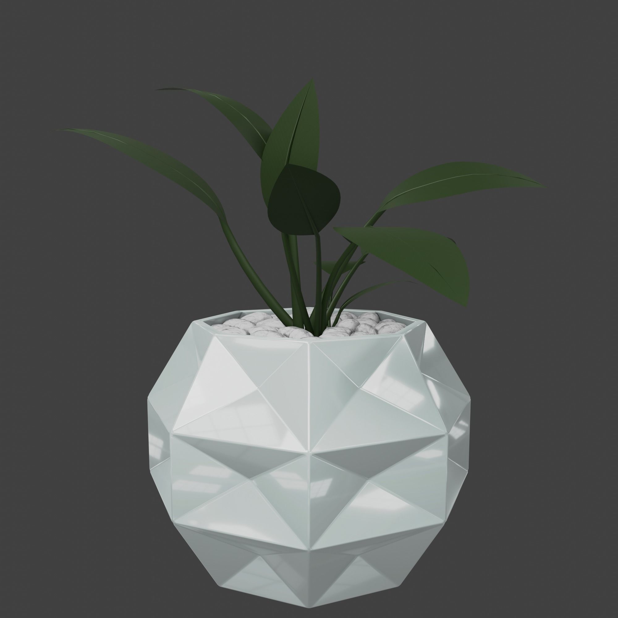 Abstract Planters Rectangles Flowerpot Pot 3D print model_6