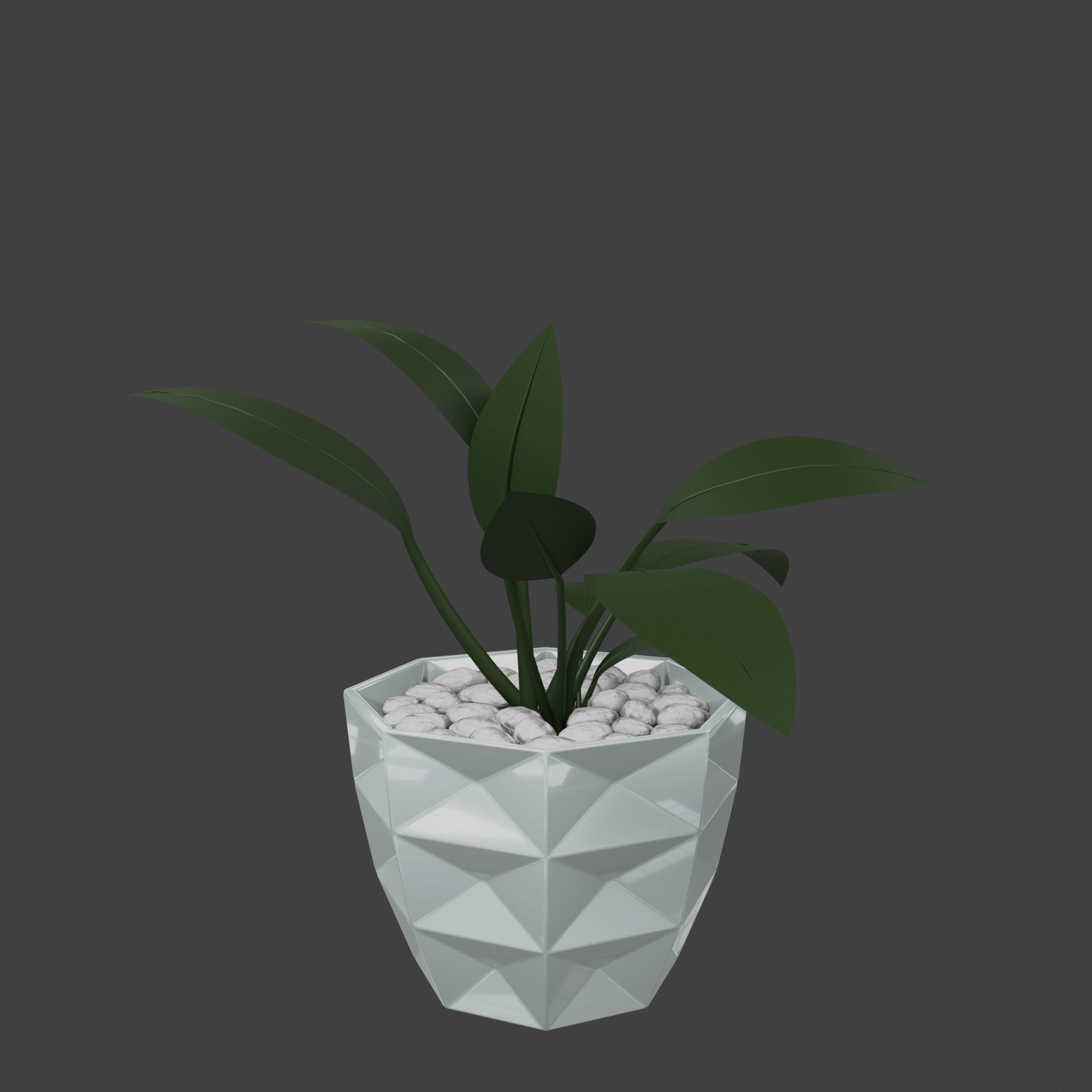 Abstract Planters Rectangles Flowerpot Pot 3D print model_5