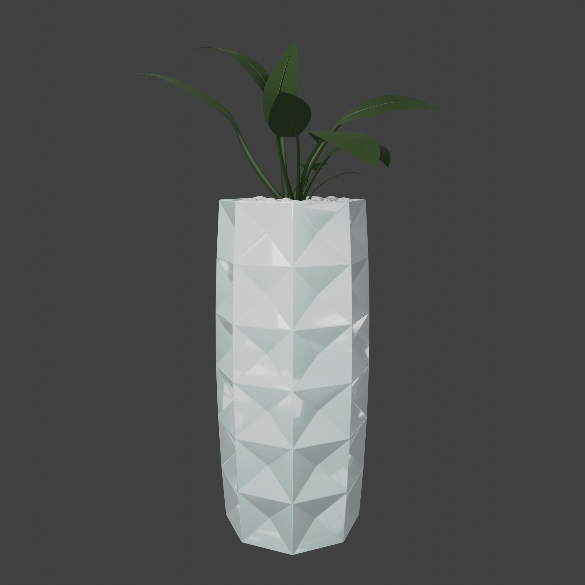 Abstract Planters Rectangles Flowerpot Pot 3D print model_4