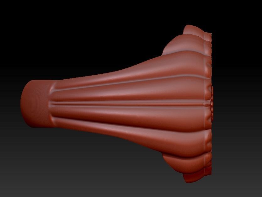 Ring for him for her leaves round gem size range 3D print model_9