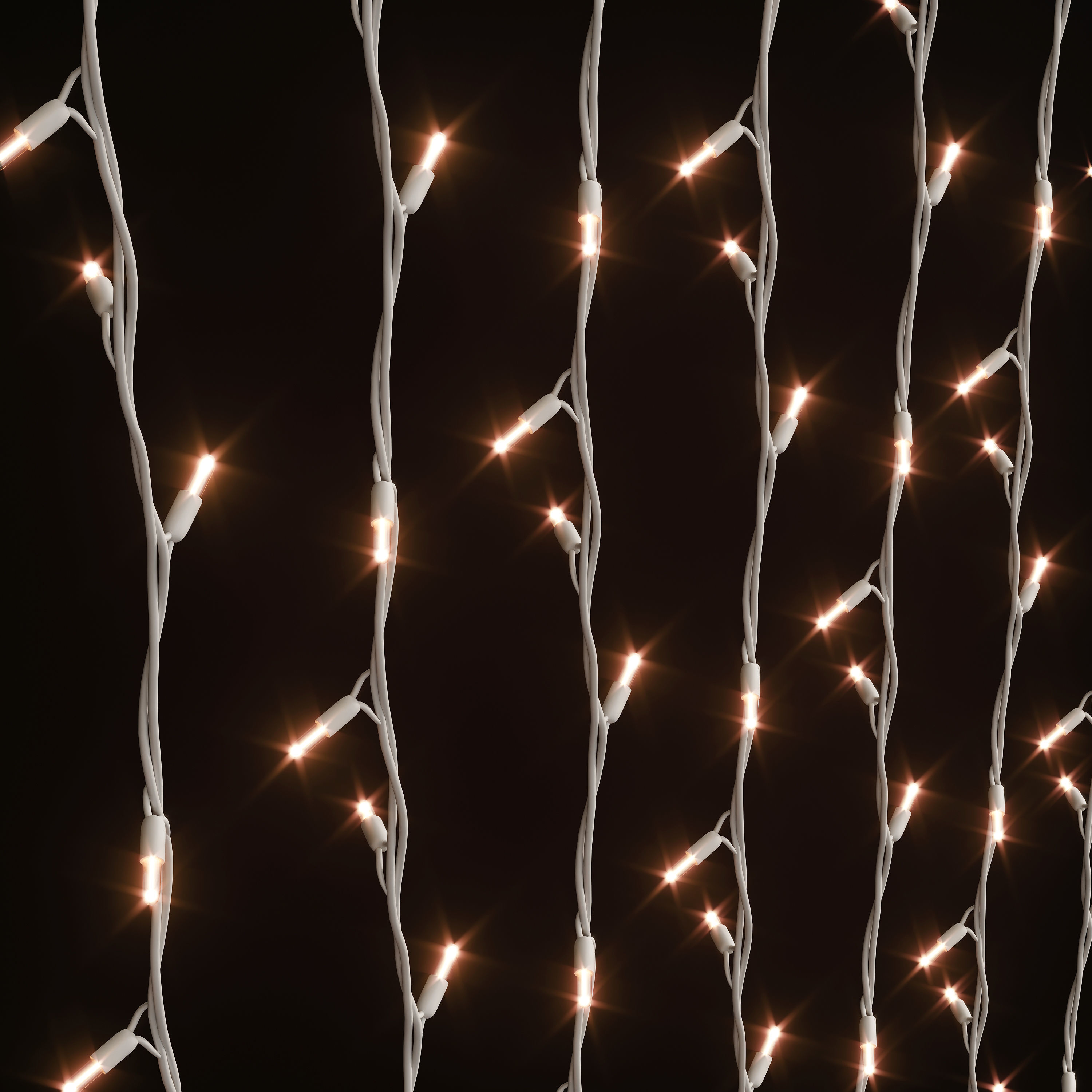 Garland of light bulbs Low-poly 3D model_1