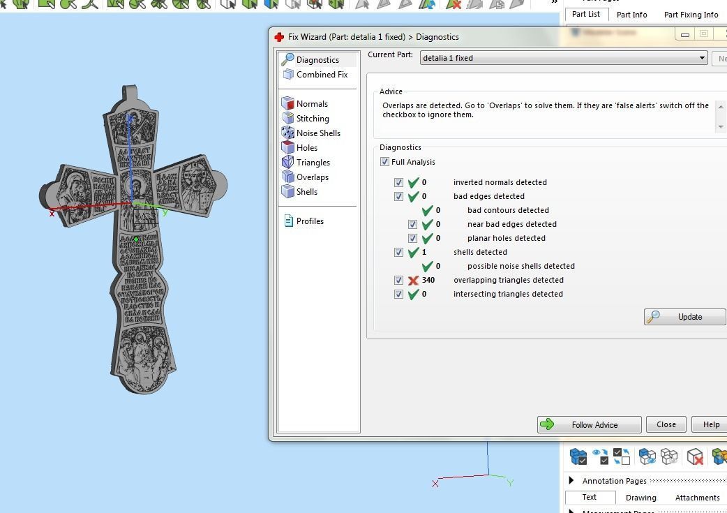 Slavic cross with diamonds saints and prayer 3D print model_16