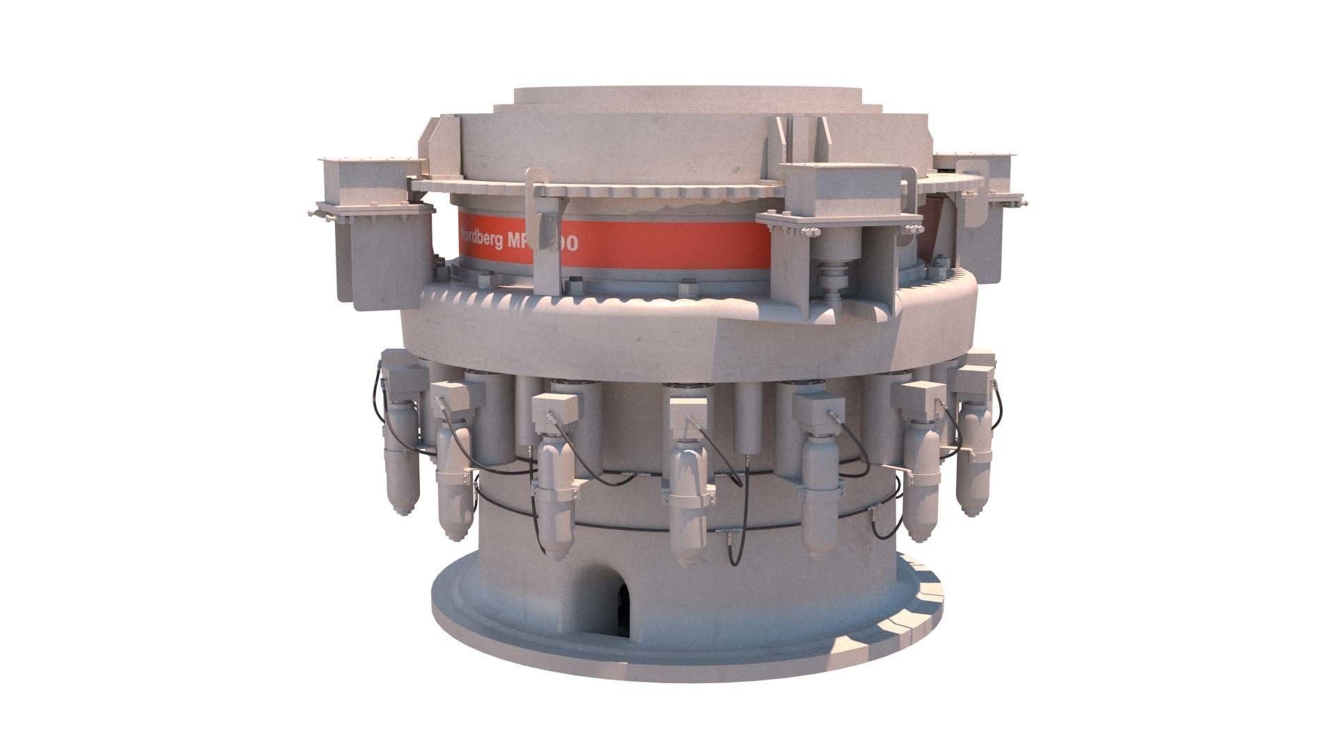 coner crusher mp1000 Low-poly 3D model_4