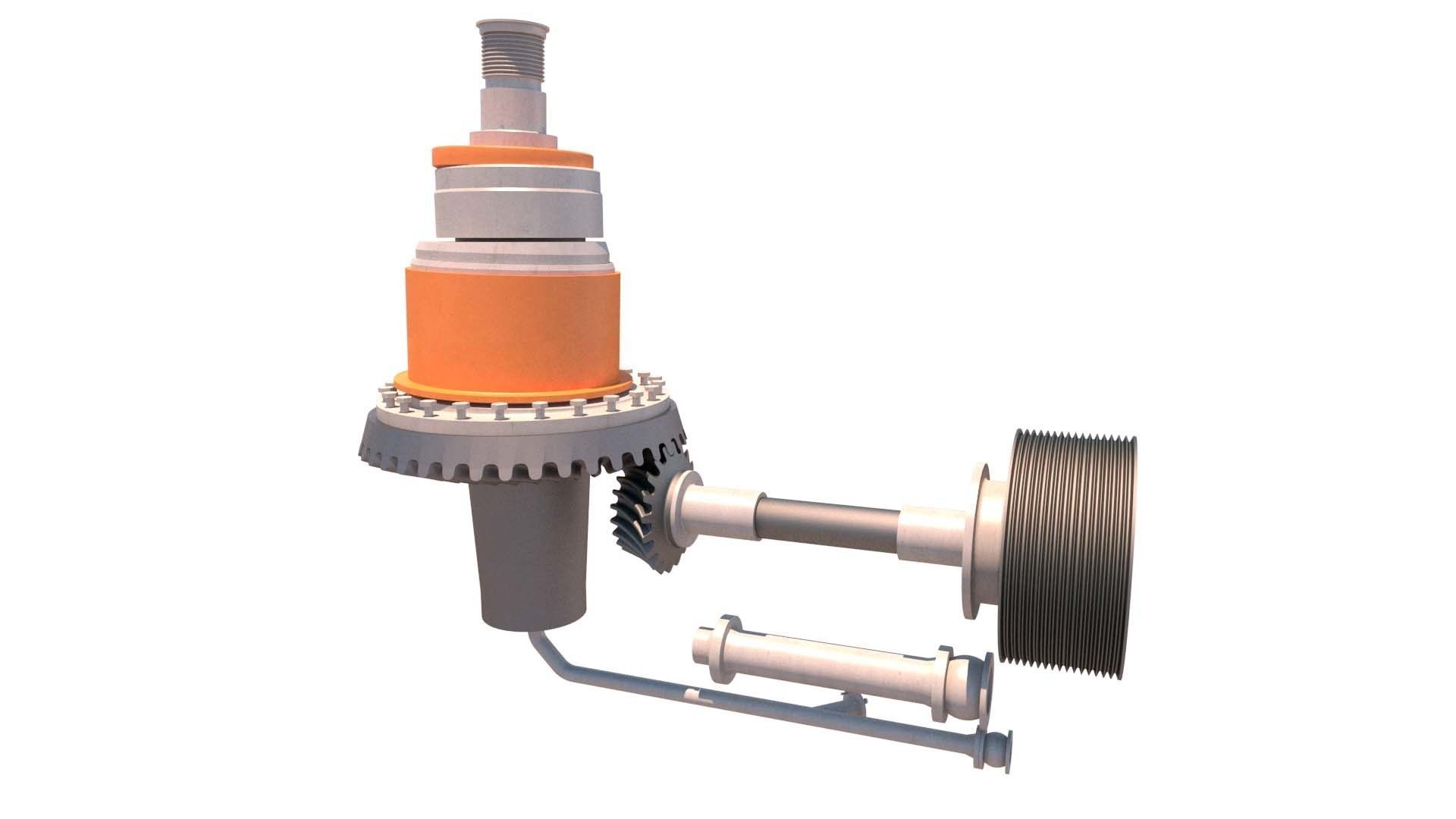 coner crusher mp1000 Low-poly 3D model_6