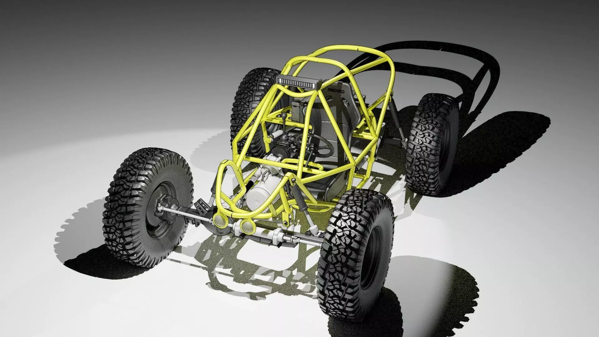 Electric Rock Crawler Concept Low-poly 3D model