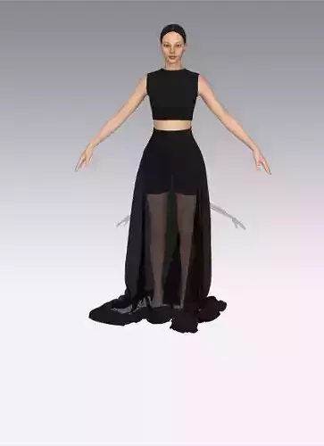 TWO PIECES SHORT AND BLOUSE AND VUAL