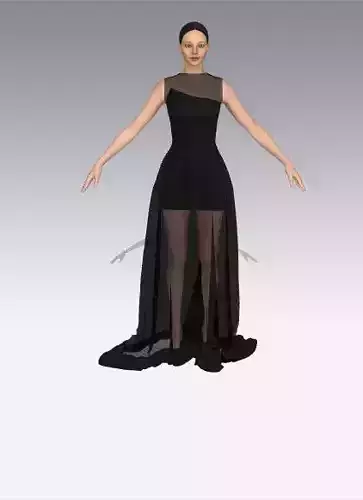 DRESS  AND VUAL SKIRT DETAIL  MODERN 