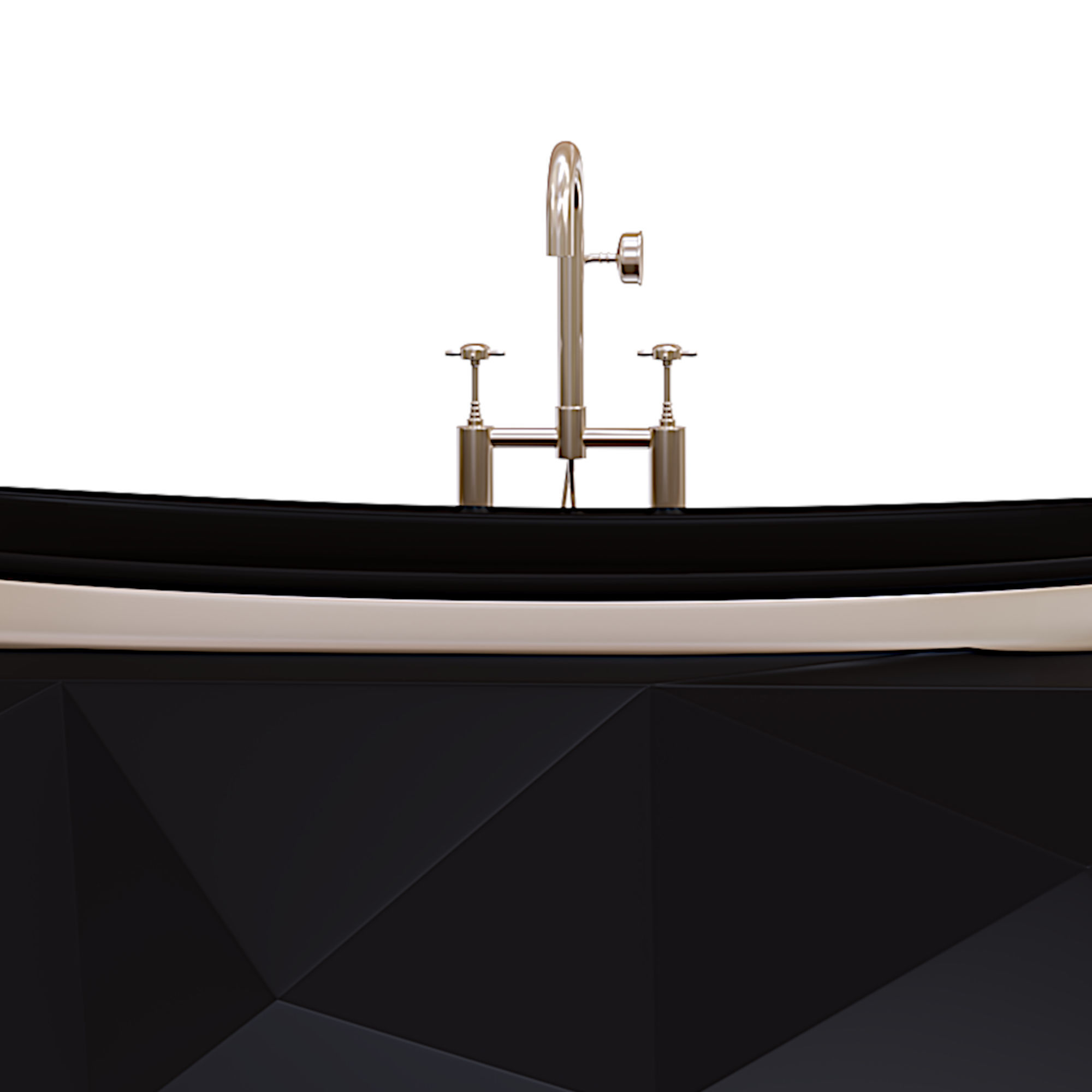 Boca do Lobo DIAMOND Bathtub Low-poly 3D model_1