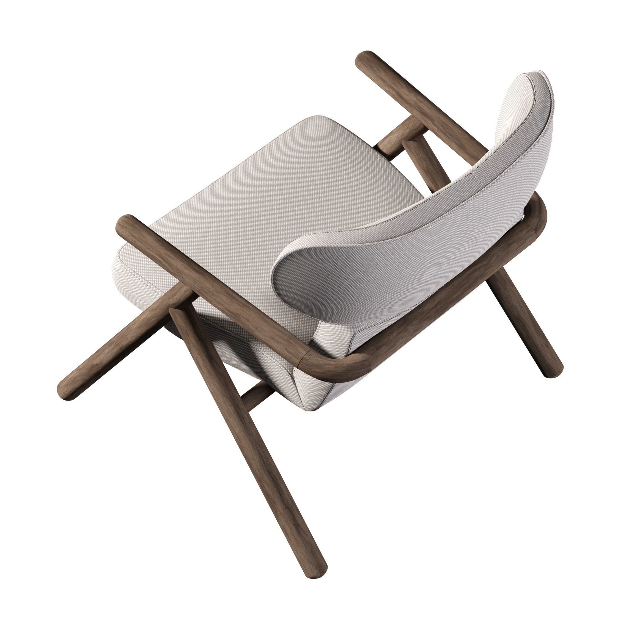 Sole Scandinavian Styled Armchair 3D model_4