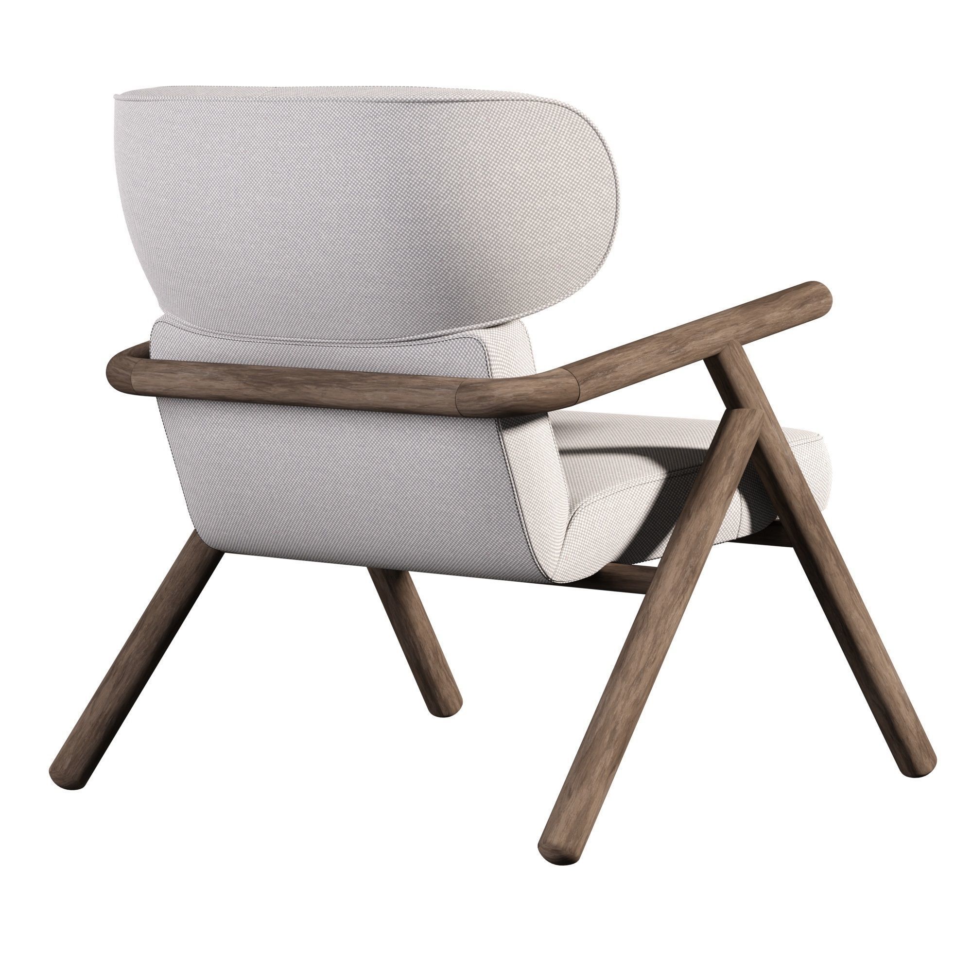 Sole Scandinavian Styled Armchair 3D model_1