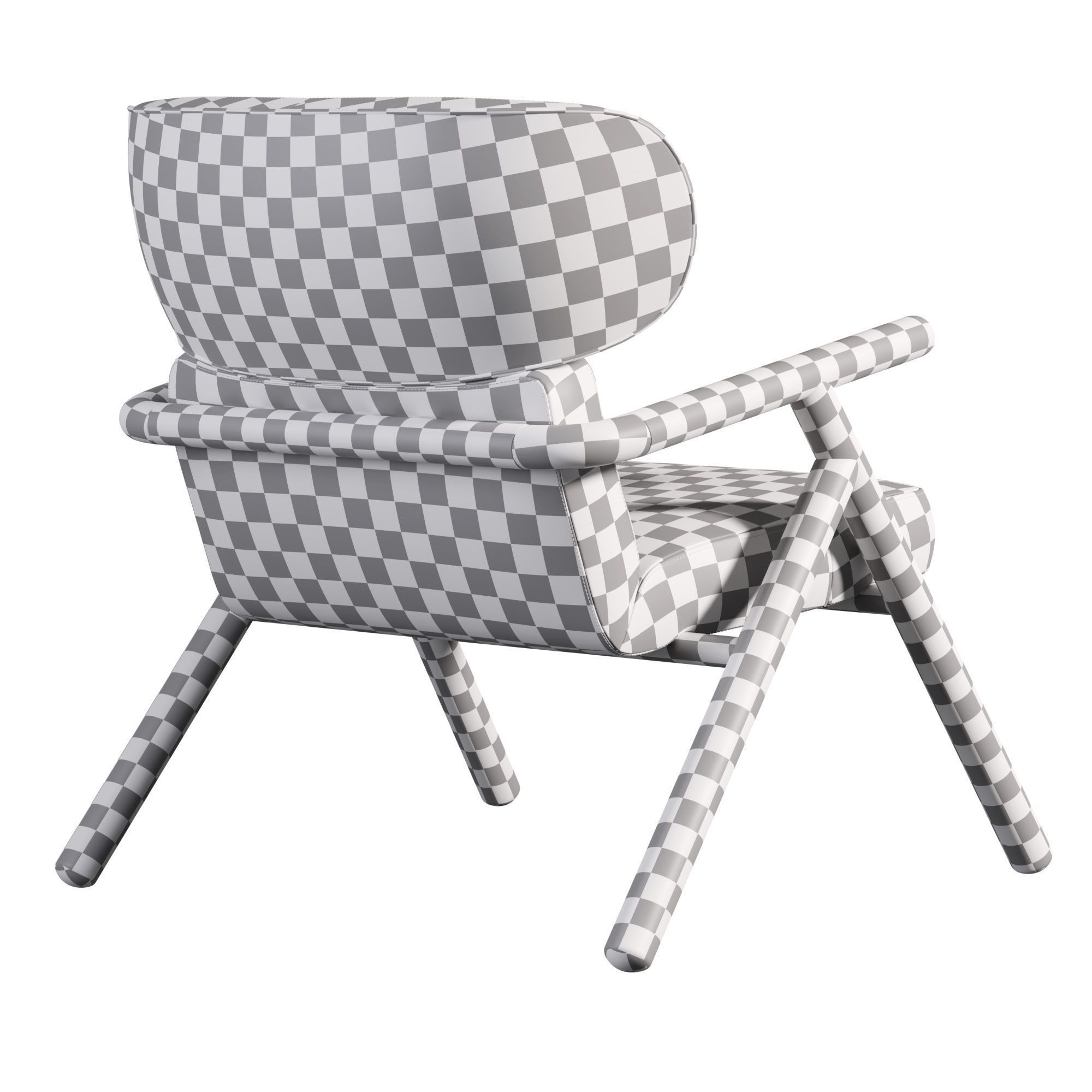 Sole Scandinavian Styled Armchair 3D model_6