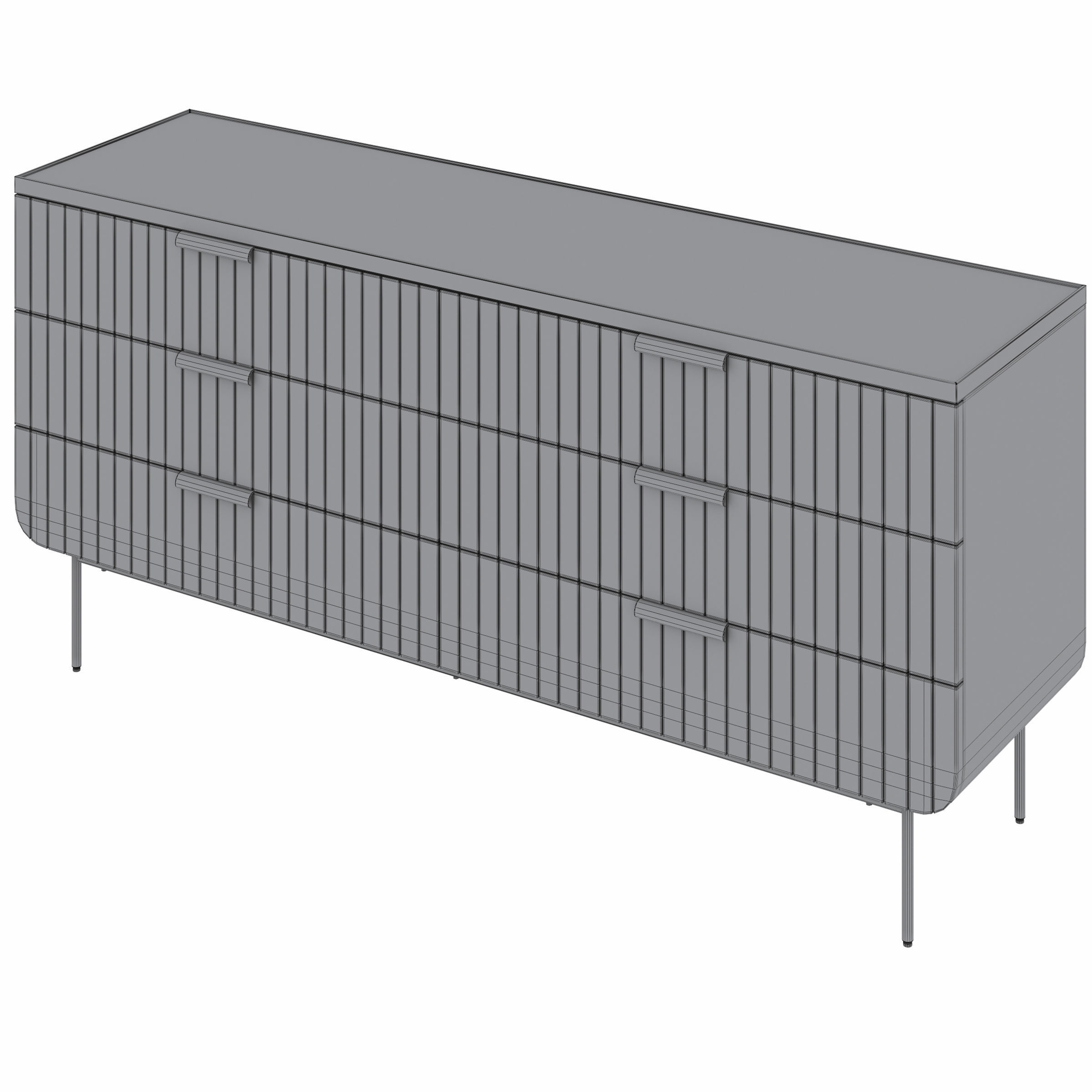 Chest of drawers Boldin by MAISONS DU MONDE 3D model_9