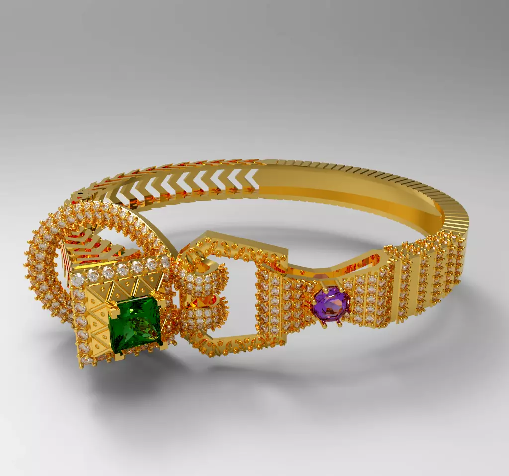 DIAMOND BRACELET 3D print model_0