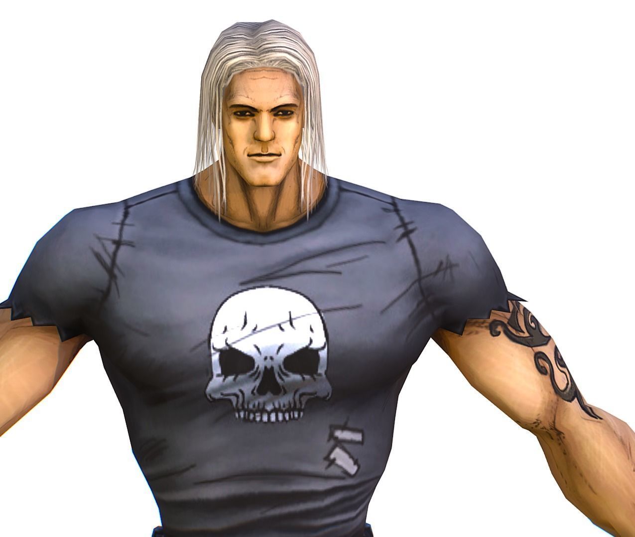 Low Poly Man Cartoon Character Low-poly 3D model_5