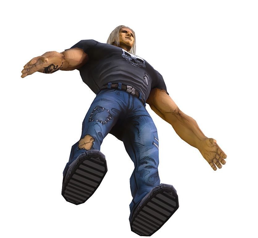 Low Poly Man Cartoon Character Low-poly 3D model_10