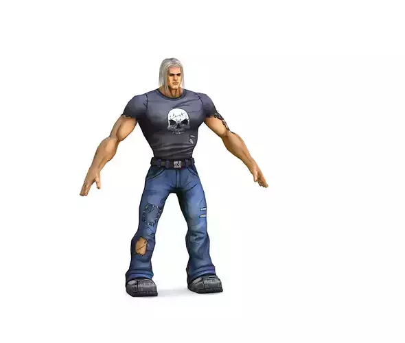 Low Poly Man Cartoon Character