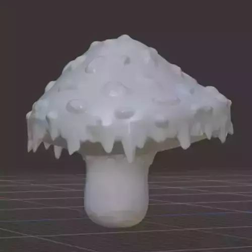 Mushroom with ice