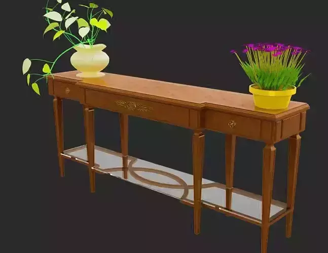 Classical modern Console 3D model