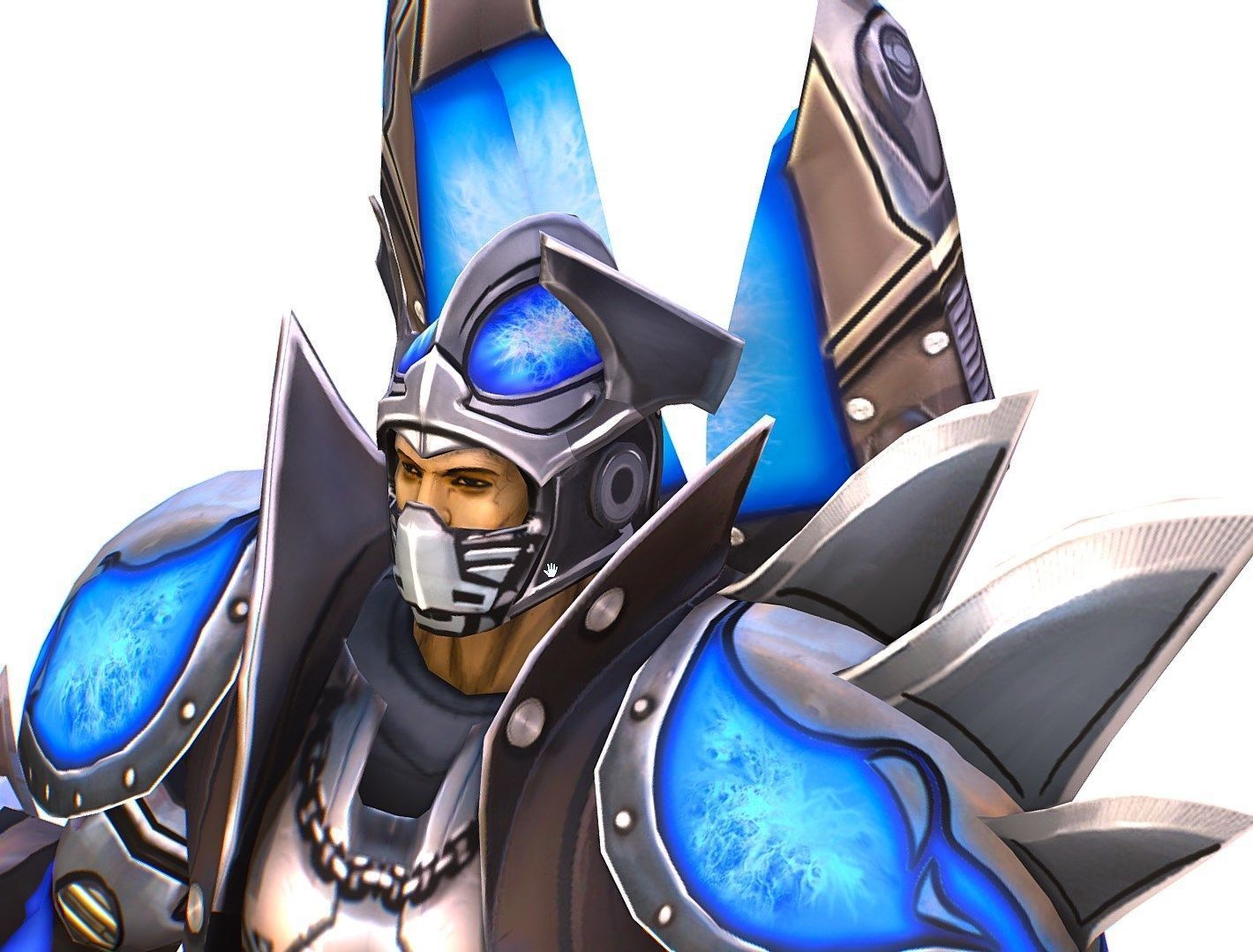 Low Poly Man Cartoon Heavy Armor Character Low-poly 3D model_9