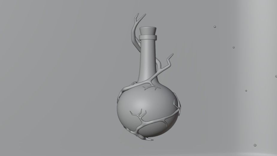 Magic tree bottle Free 3D model_8