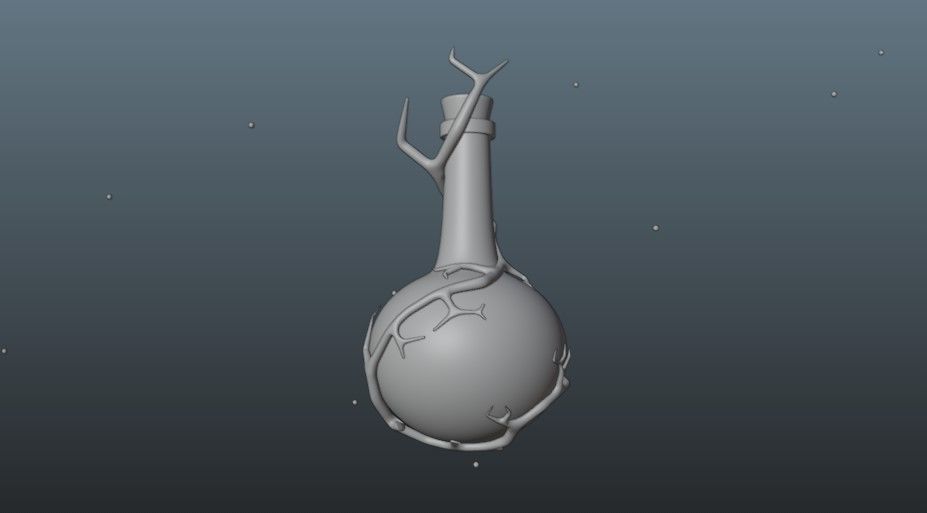 Magic tree bottle Free 3D model_6