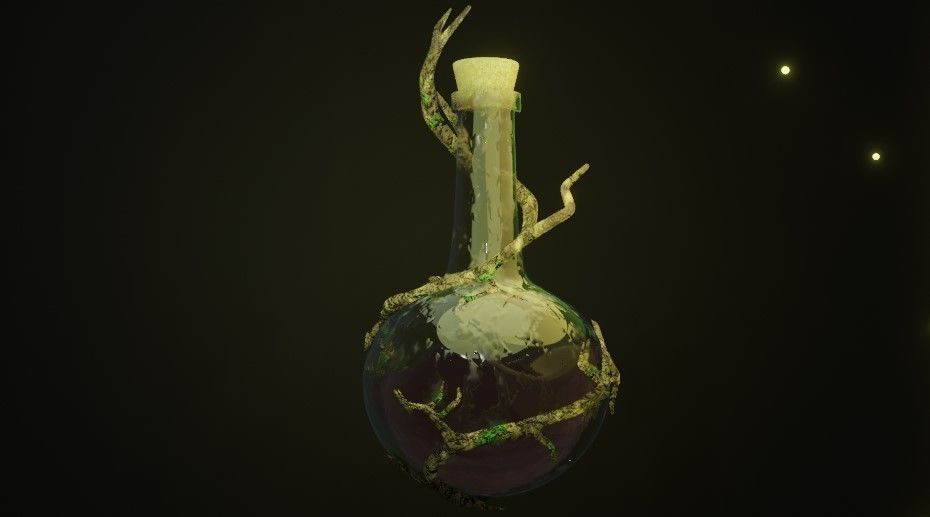 Magic tree bottle Free 3D model_3