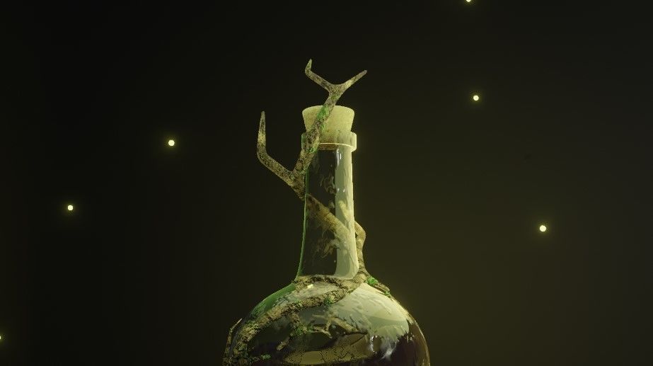 Magic tree bottle Free 3D model_4