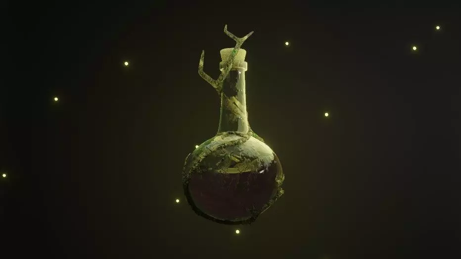 Magic tree bottle Free 3D model_0