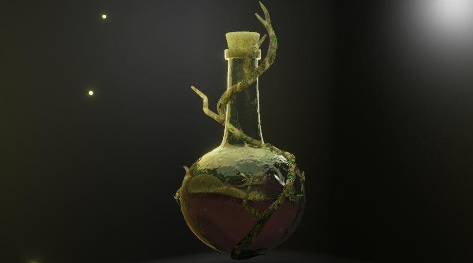 Magic tree bottle Free 3D model_1