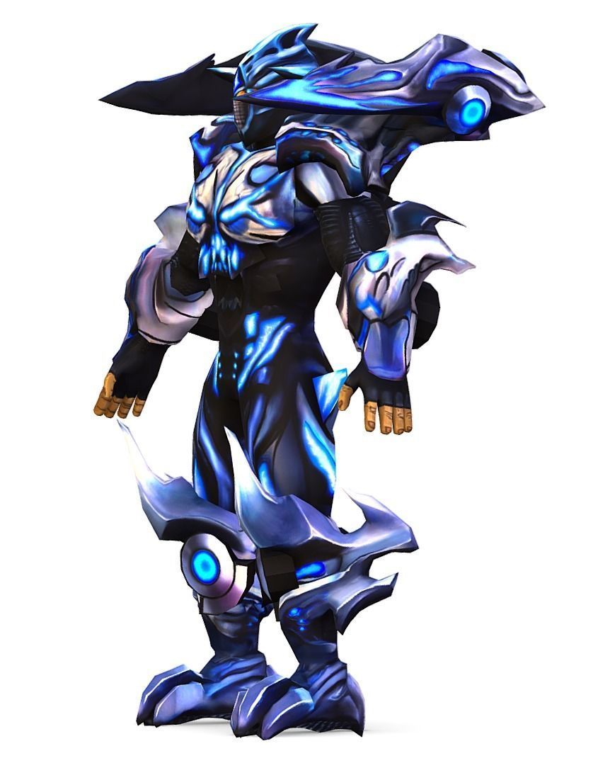 Low Poly Man Cartoon Heavy Armor Characte Low-poly 3D model_1