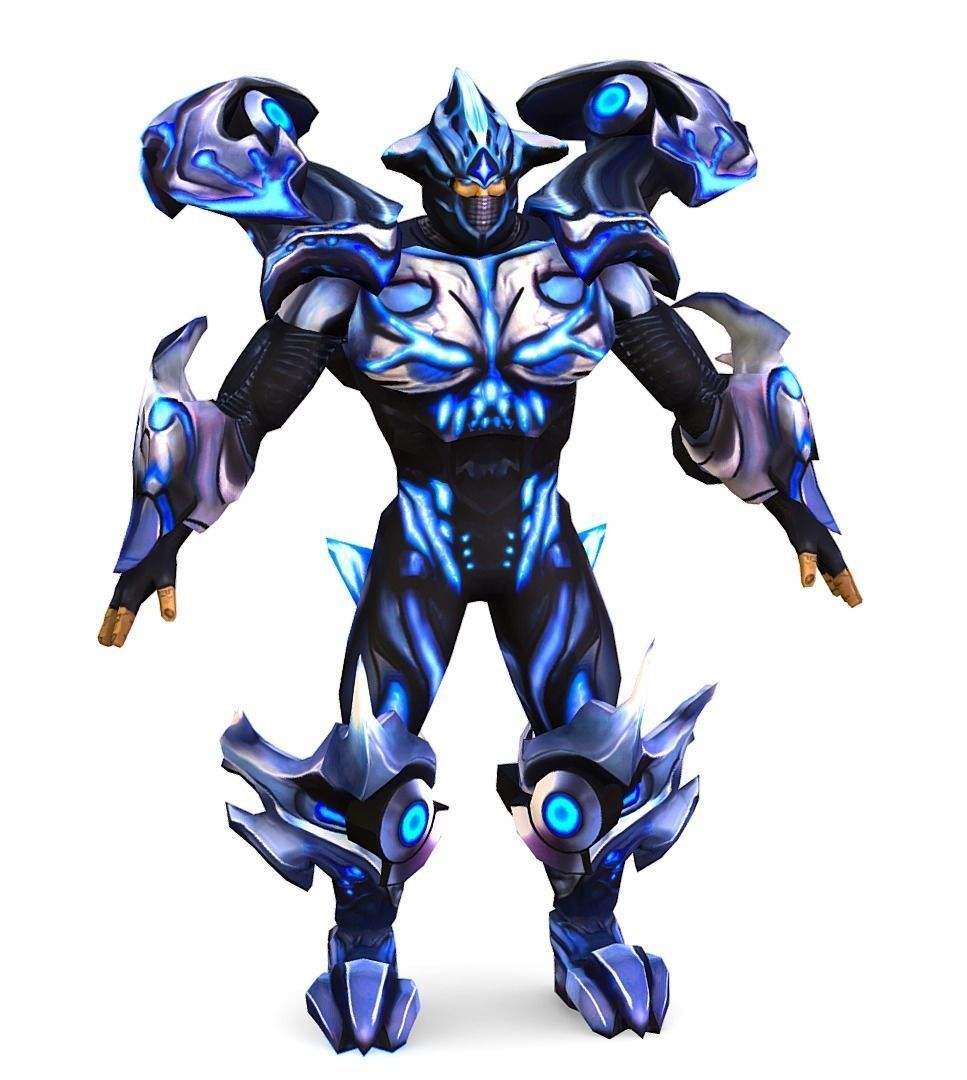 Low Poly Man Cartoon Heavy Armor Characte Low-poly 3D model_5