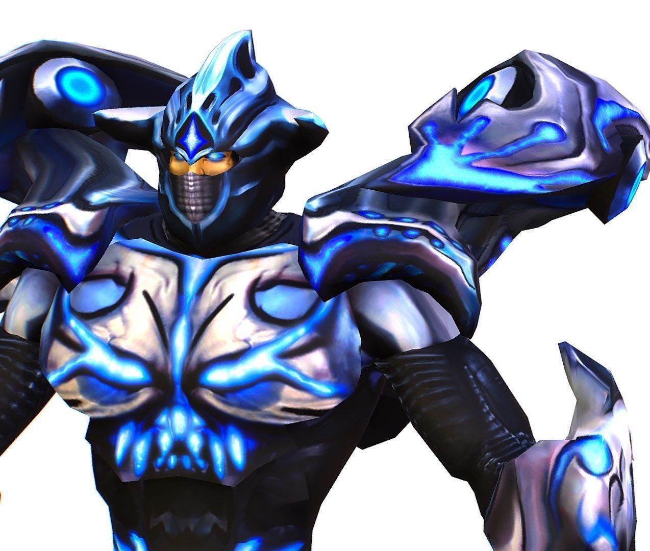 Low Poly Man Cartoon Heavy Armor Characte Low-poly 3D model_6