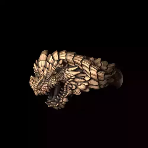 Dragon ring 3D print model