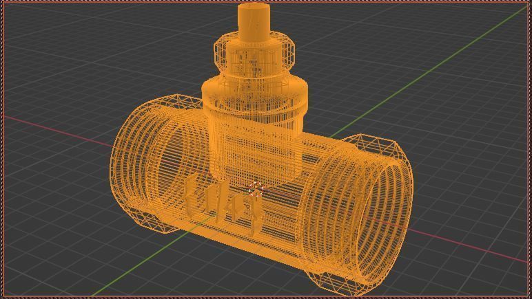 Tihs is a valve 3d model ready in blender 3D model_1
