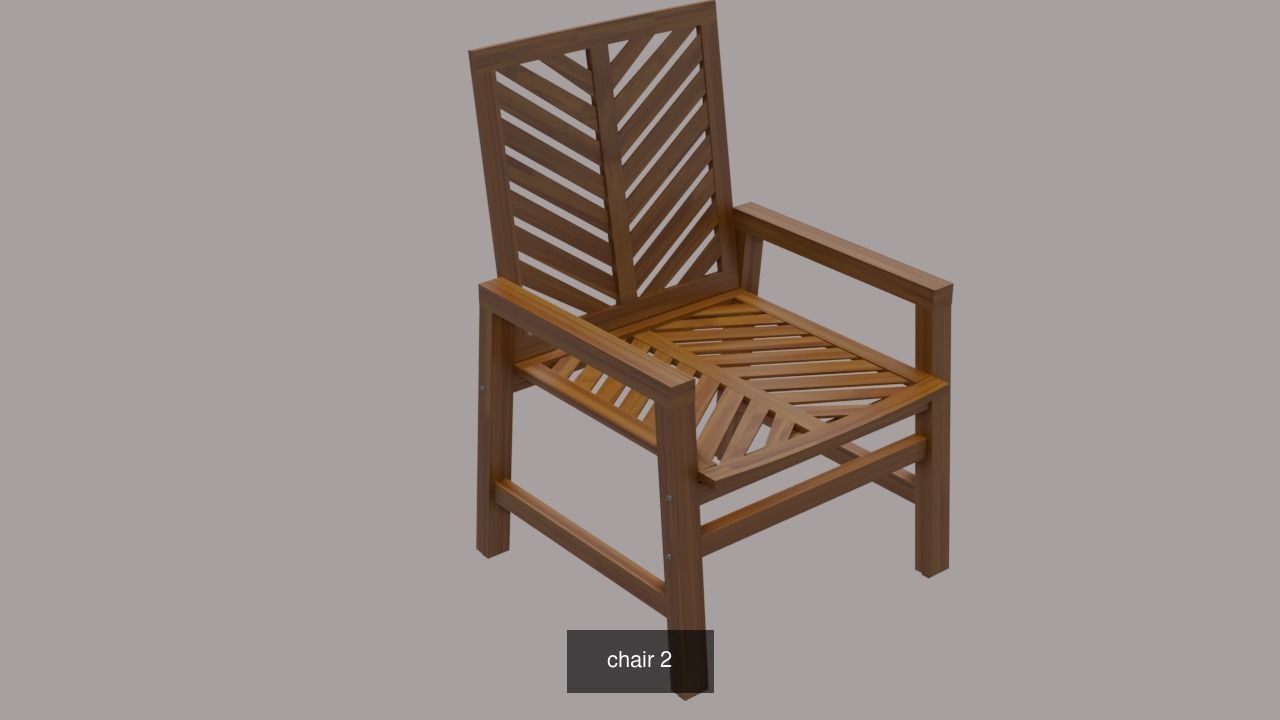 chair collection outdoor with wooden frame _2