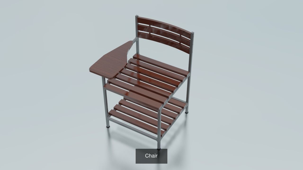 chair collection outdoor with wooden frame _1