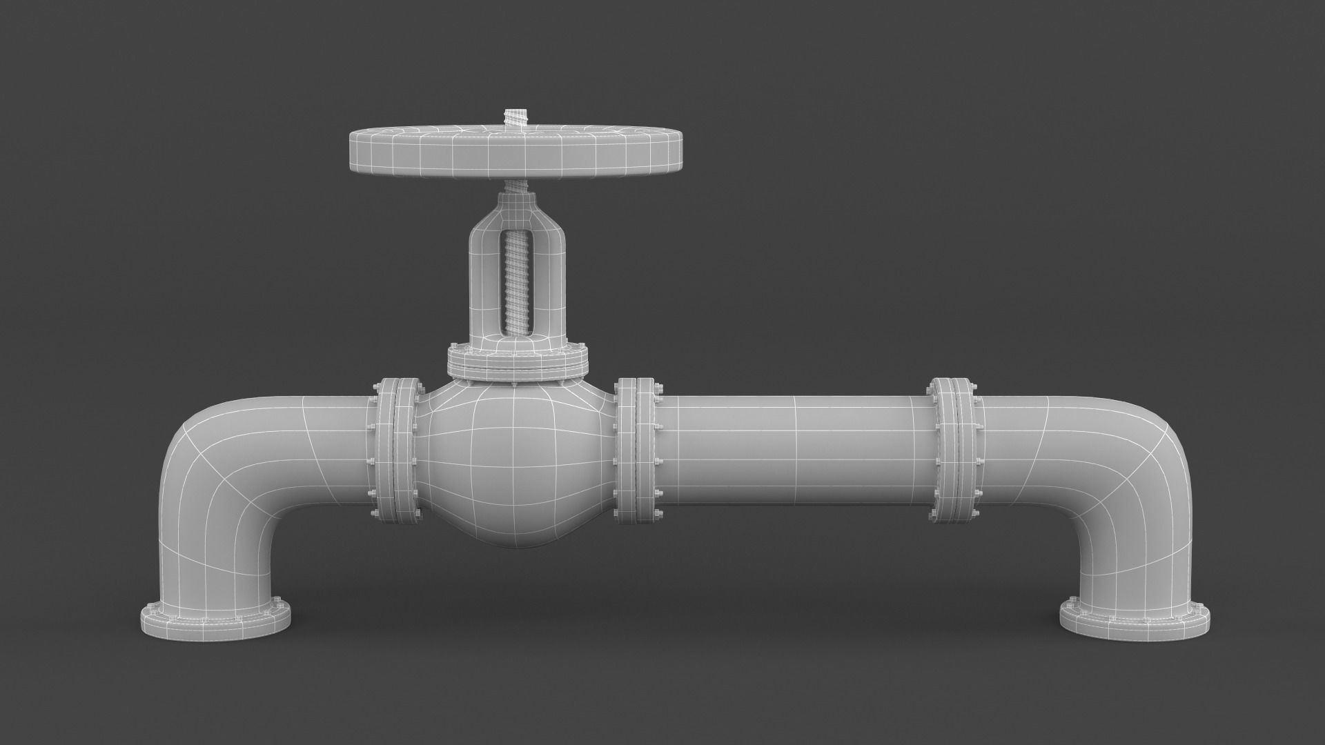 Gas Pipe 3D model_9