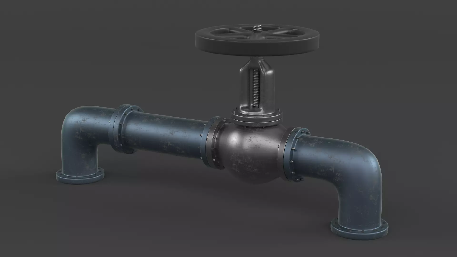 Gas Pipe 3D model_0